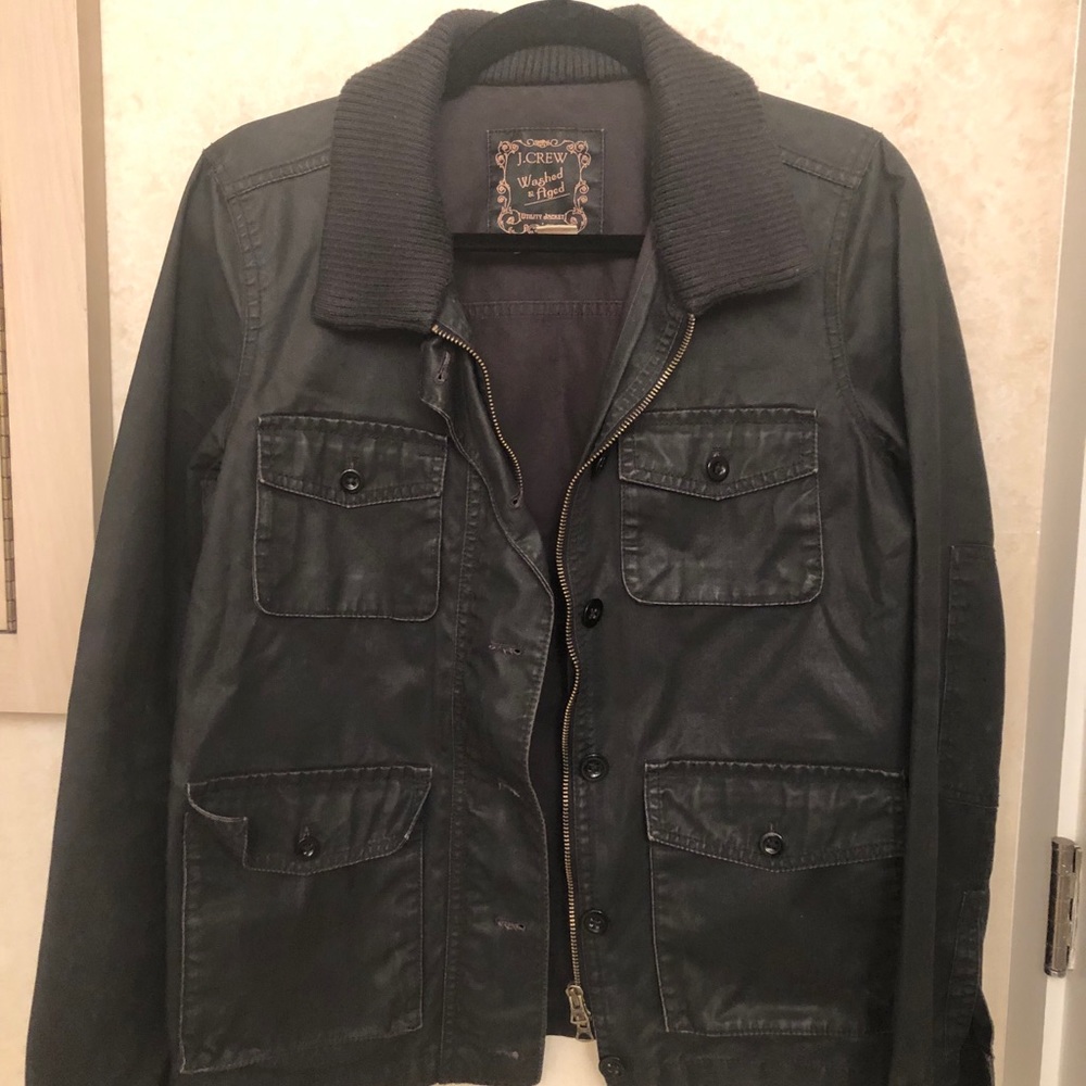 J. Crew Waxed Cotton Utility Jacket
